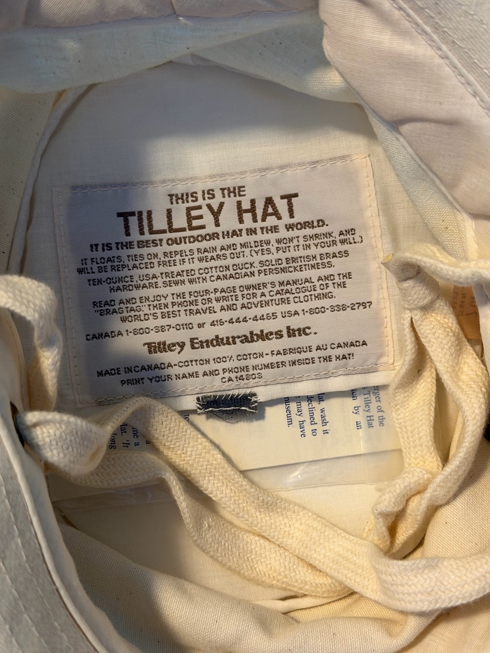 Vintage Tilley Hat 7 1/4 - Picture 7 of 8